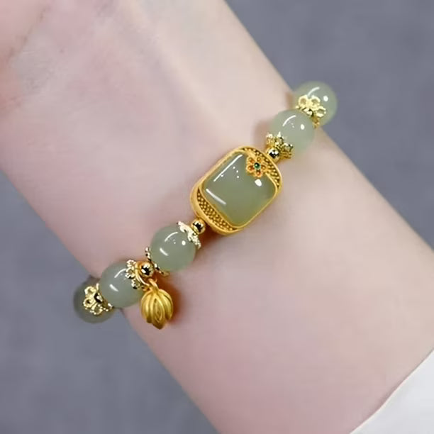 💚 Pulsera de Jade Hotan  Elegancia