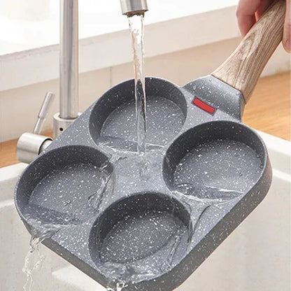 🍳 Sartén para Huevos 4 Puestos Cocina Rápida y Deliciosa