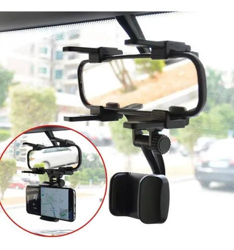 📱 Soporte de Celular para Retrovisor de Auto Austable, Seguro y Práctico