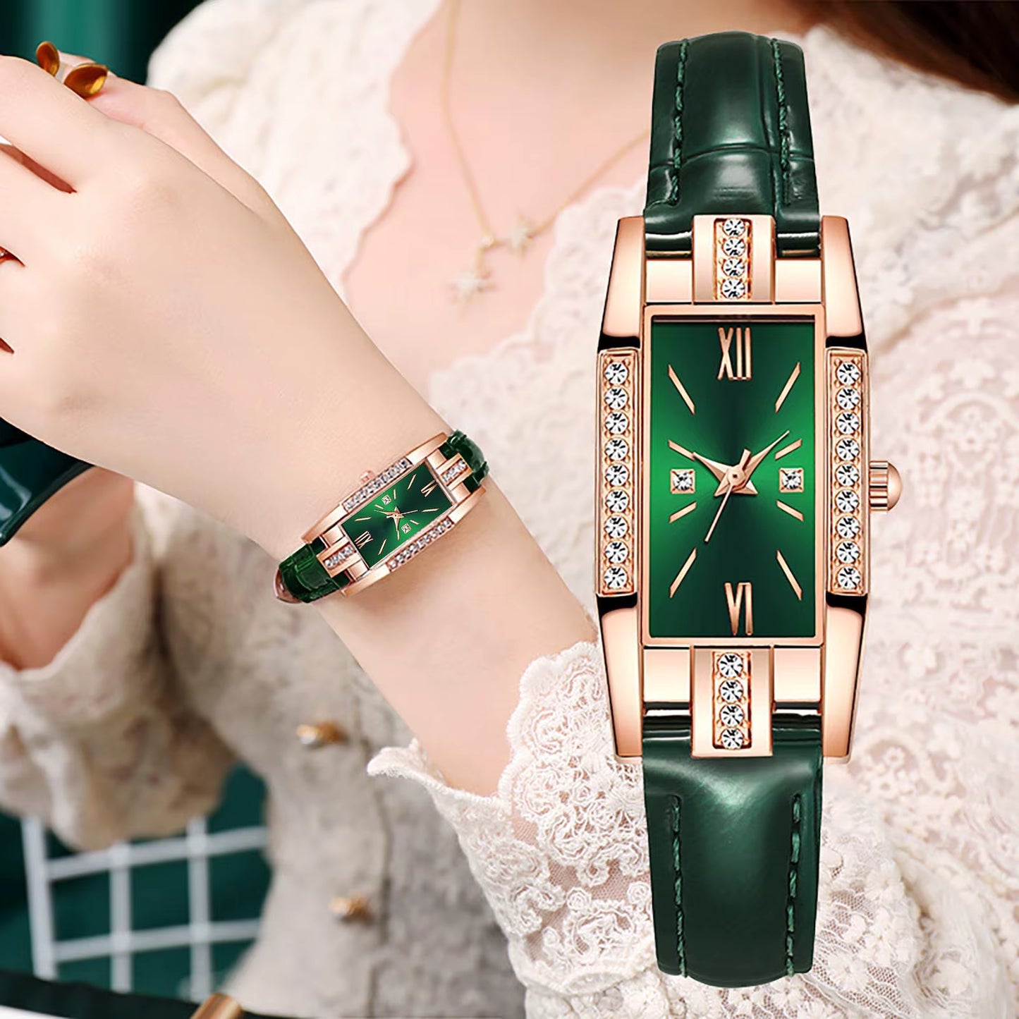 💚 Reloj de Mujer Verde Esmeralda Elegancia y Distinción