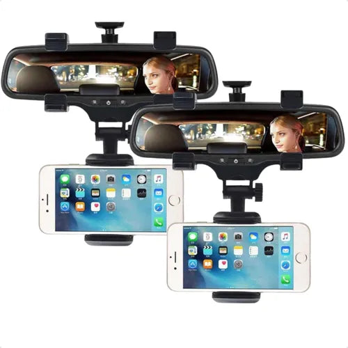 📱 Soporte de Celular para Retrovisor de Auto Austable, Seguro y Práctico
