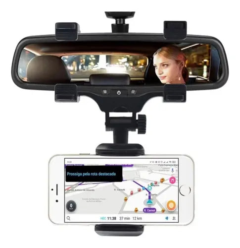 📱 Soporte de Celular para Retrovisor de Auto Austable, Seguro y Práctico