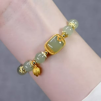 💚 Pulsera de Jade Hotan  Elegancia